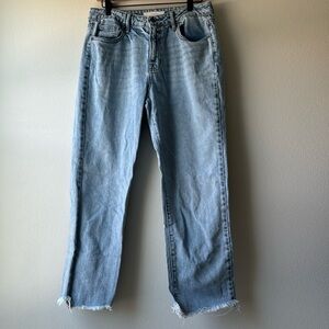 Hidden straight leg jeans